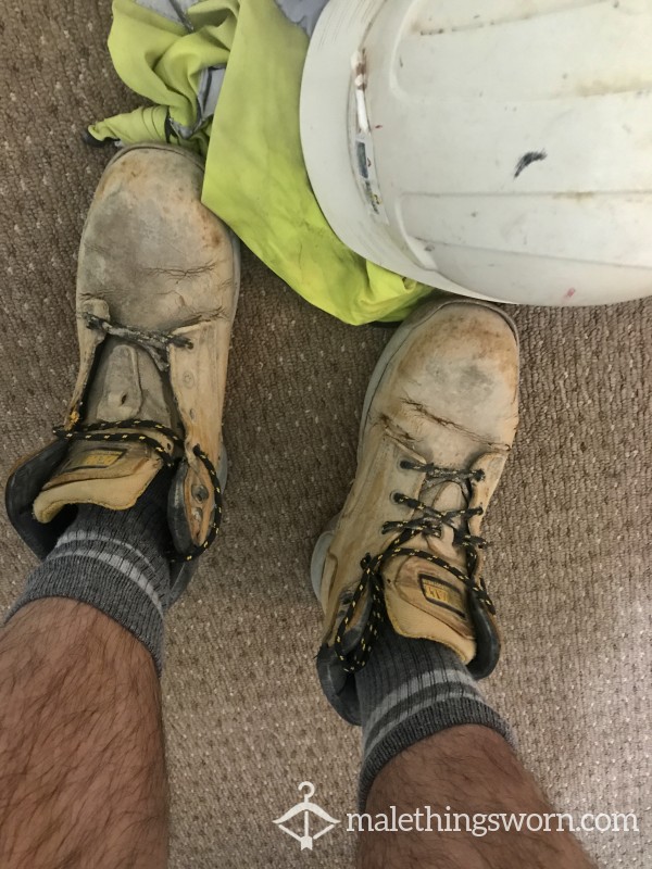 Grey Worn Workman’s Socks