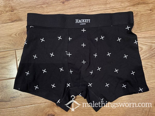 Hackett London Black X Boxer Shorts Trunks (S) Ready To Be Customised For You!