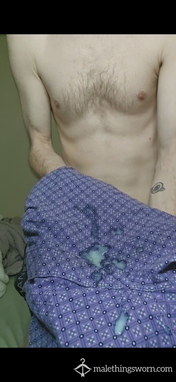 Hanes Boxers With Fresh Cumshot