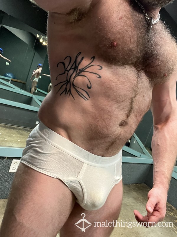 Hanes Pissy Stained, Musky Daddy Briefs