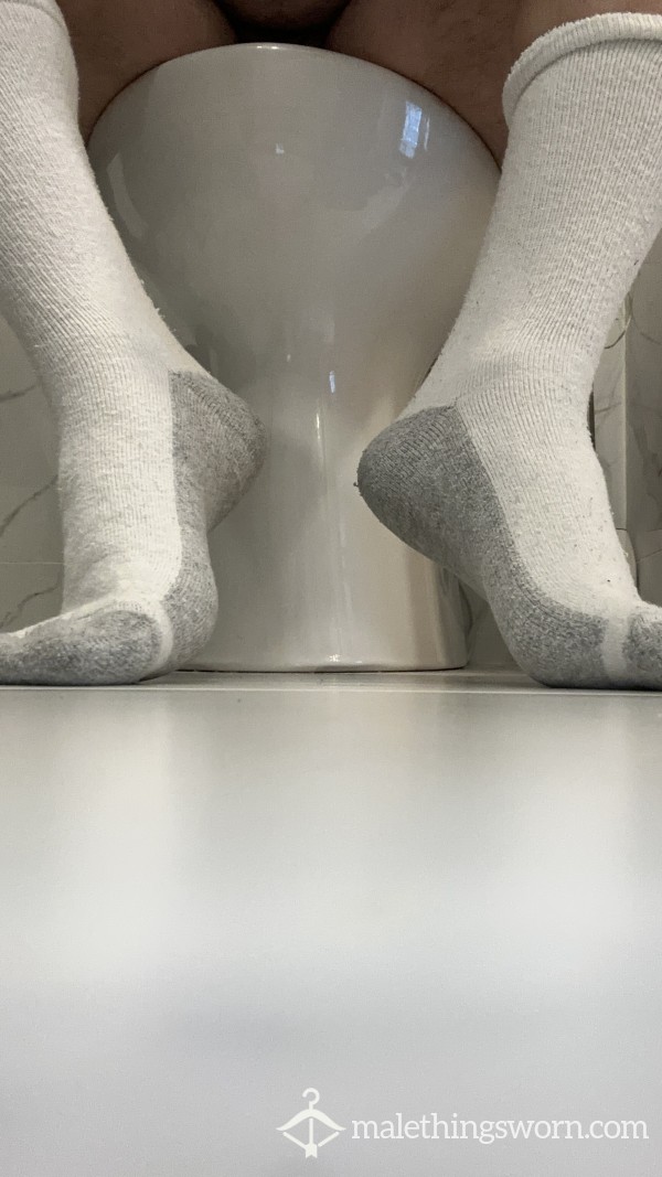 Hanes White Long Socks