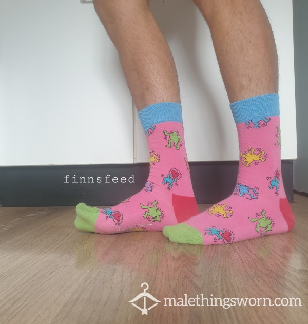 Happy Socks Keith Haring Pink Size 43-46 Eu