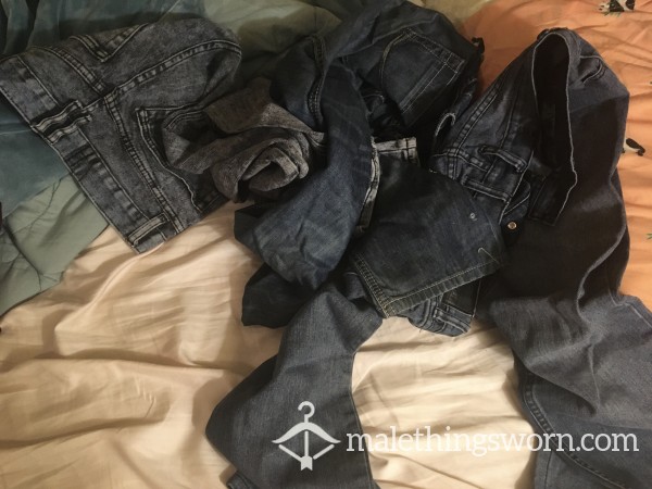 HEAVILY USED Blue Jeans - 3 Available! photo