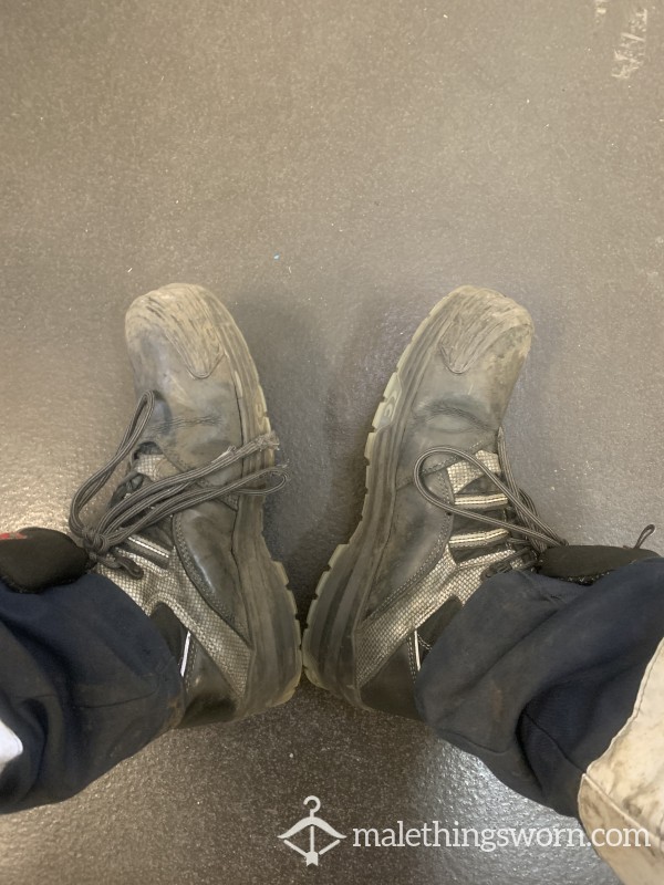 Heavy Worn Sweaty Work Boots