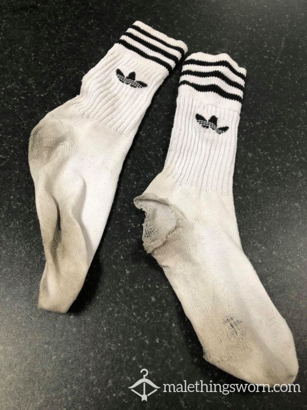 Holey Old White Gym Socks