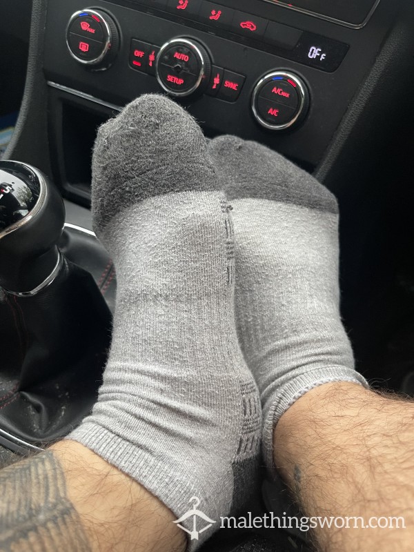 Horrendously Smelly Grey Ankle Socks