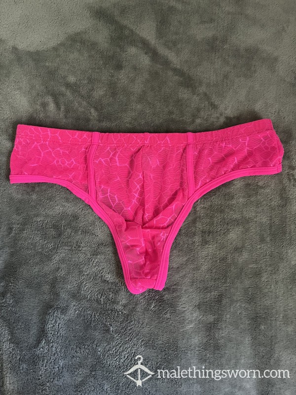 Hot Pink Sexy Lace Briefs- My Faves