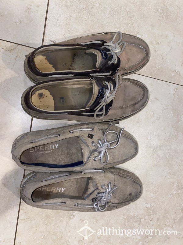 Mens Well Worn Cheesy Boat Shoes