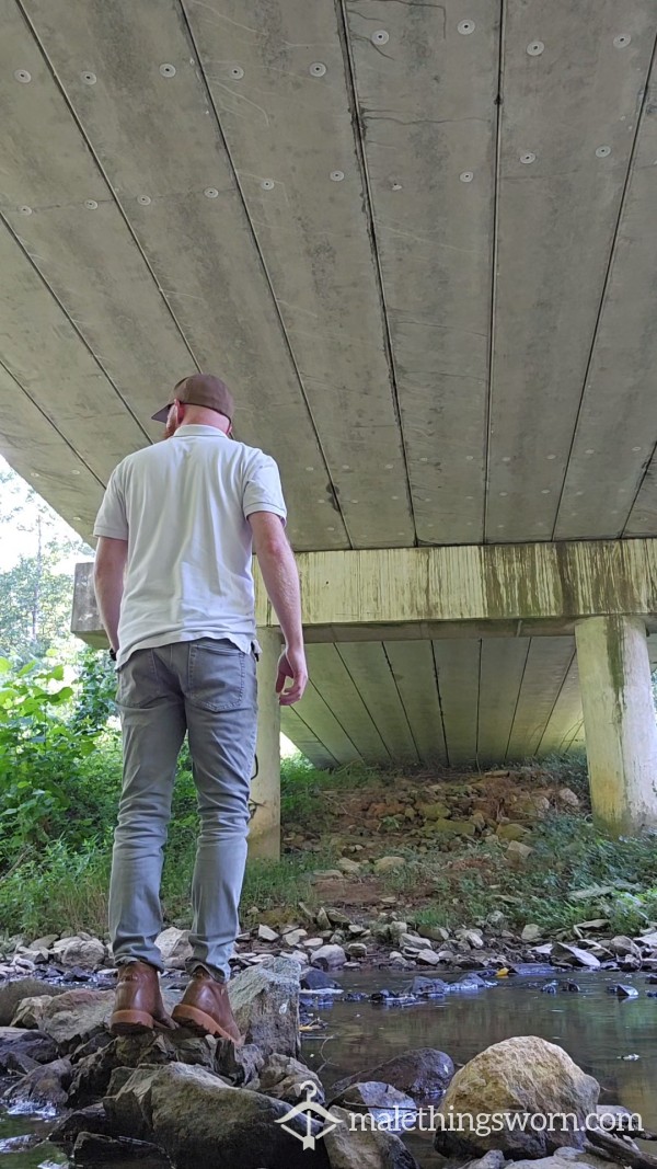 Jacking Off Under A Bridge