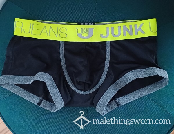 Jeans Junk Black Neon Band Briefs Size Small