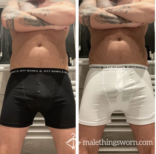 Jeff Banks Boxers White And Black Available