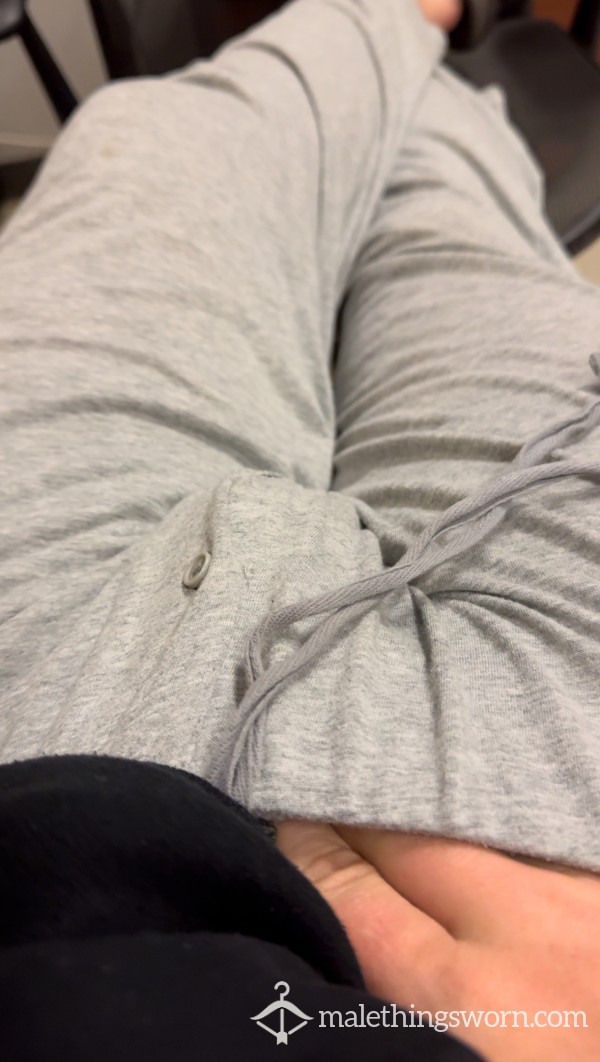 Jerking My Cock In Gray Sweats And Moaning