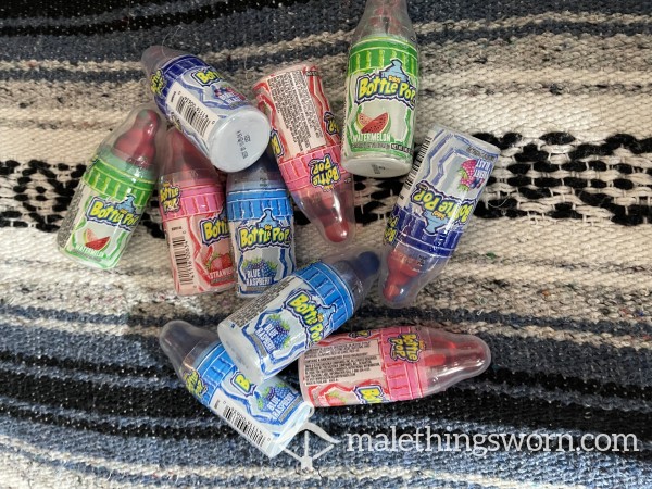 Jizzy Bottle Lolly Pops - Man Flavor