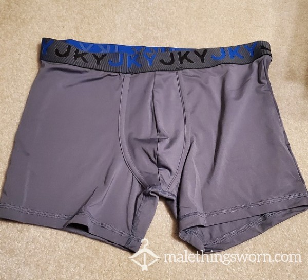 JKY Jockey Hot Gray Boxer-briefs, Large, Gray