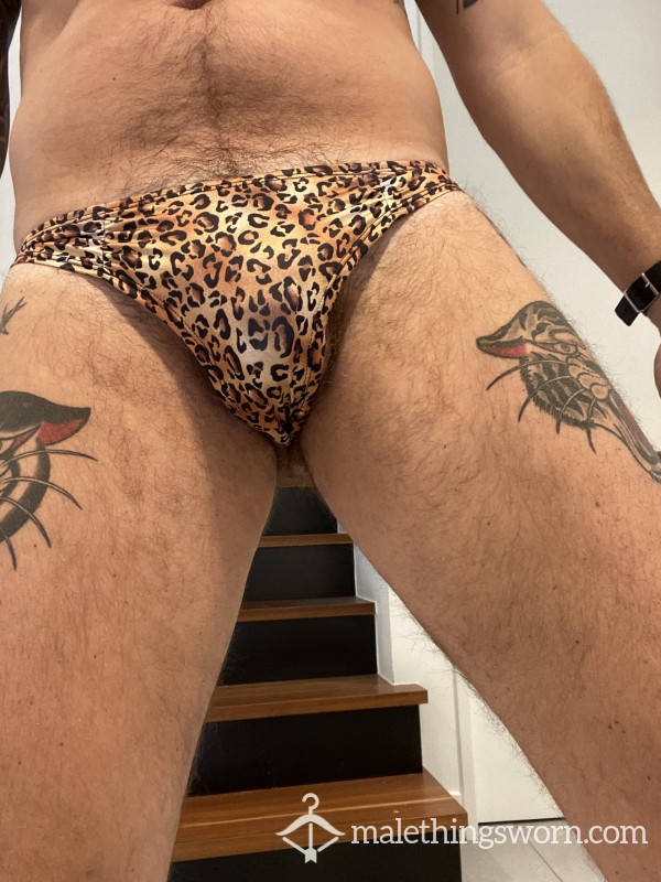 Ladies Leopard Print Thong