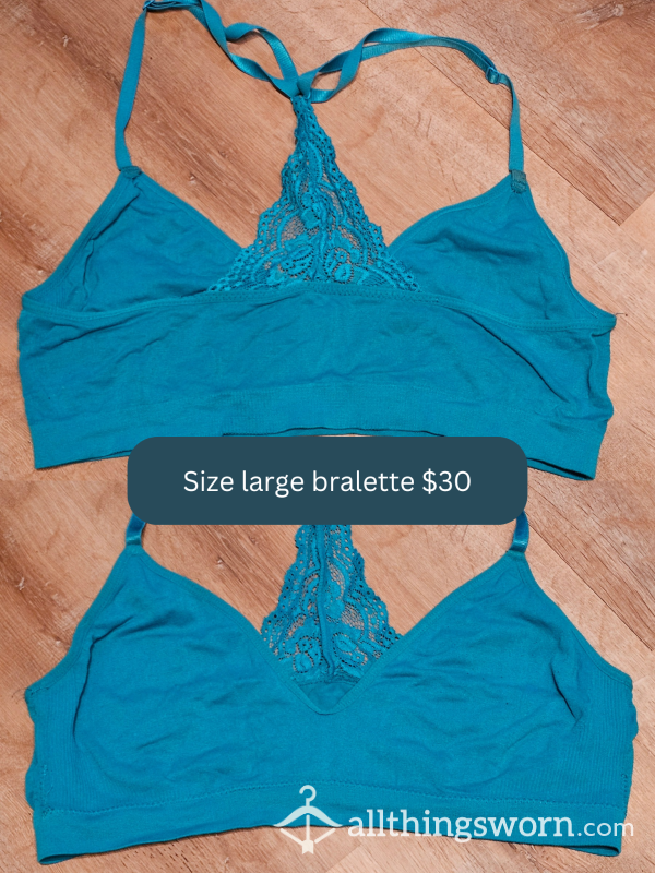 Large Blue Bralette - $30