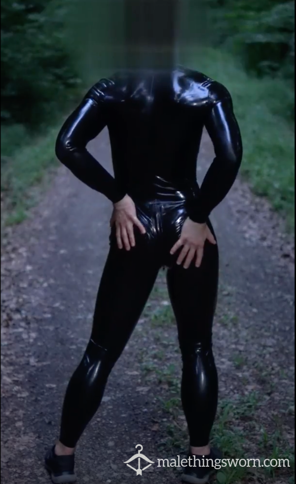 Latex Catsuit In Public Forest