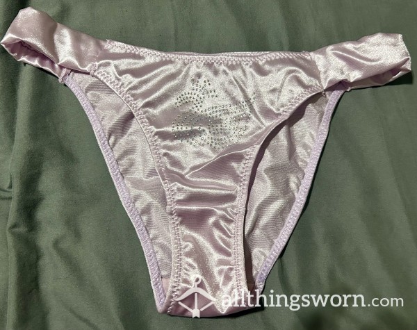 Lavender Silky Semi-full Back Panties - Name Your Days Of Wear!