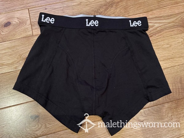 Lee Tight Fitting Black Boxer Shorts Trunks (S) Ready To Be Customised For You!
