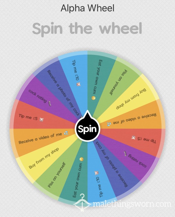 Let Me Dominate You - Spin The Wheel