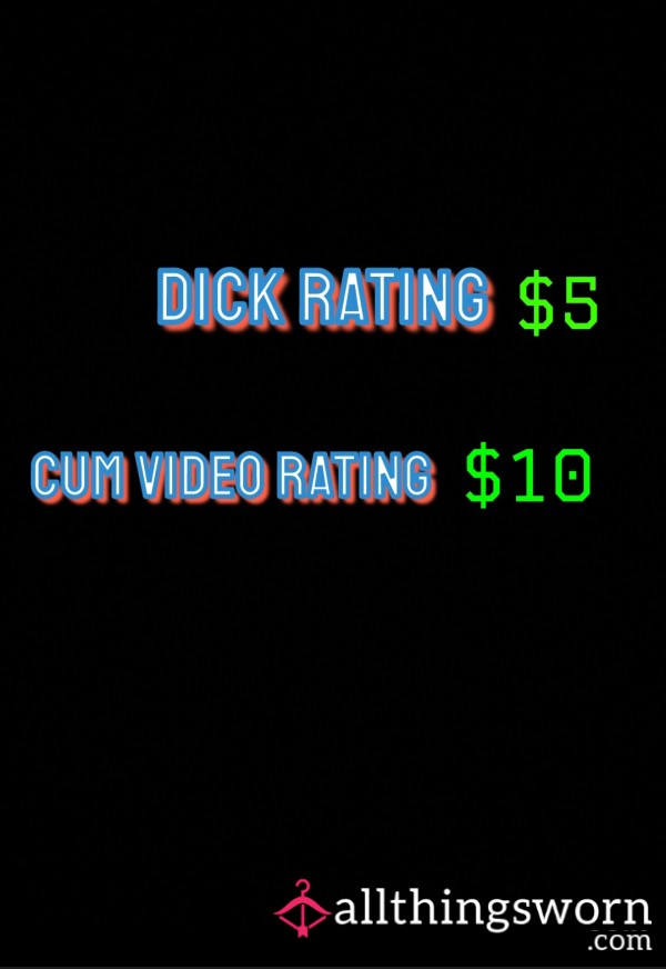 Let Me Rate Your Cock!