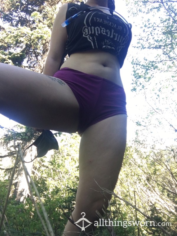 Outdoor Flirty Hiking On The Trail