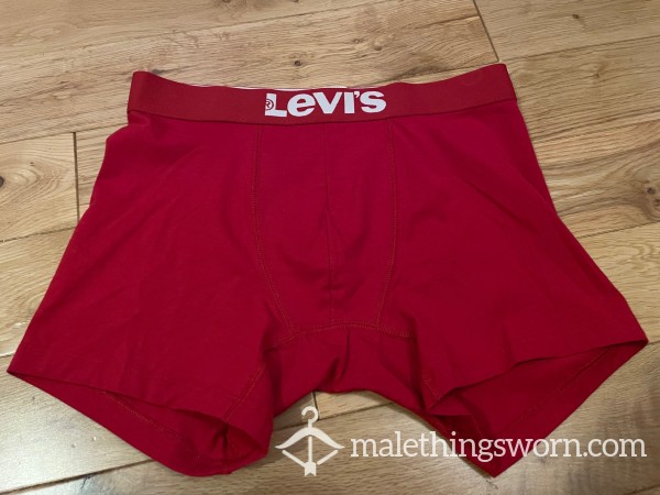 Levis Tight Fitting Red Boxer Shorts Trunks (S) Ready To Be Customised For You!