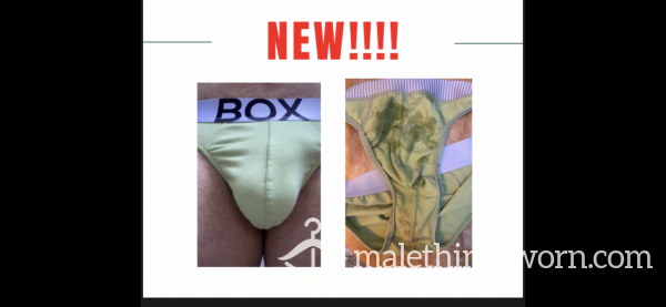 Lime Green Box Pants/ Stained/cum (14/l/22) & Stink!!