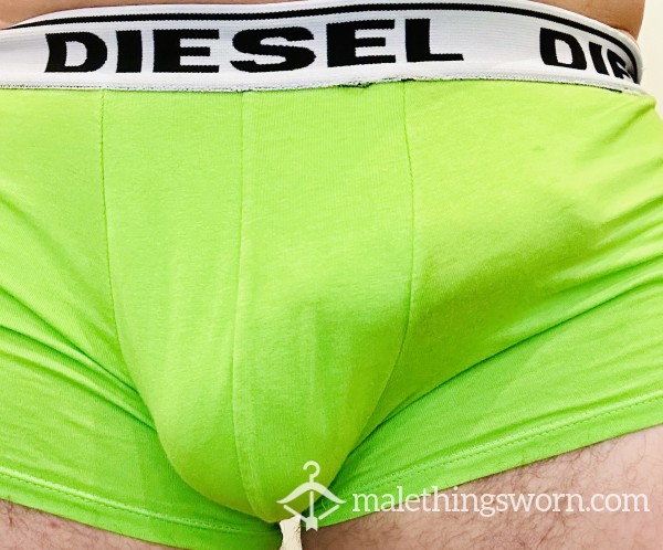 😜 LIME GREEN DIESEL BOXER BRIEFS – FREE UK SHIPPING WITH TRACKING. INTERNATIONAL SHIPPING AVAILABLE. 😜