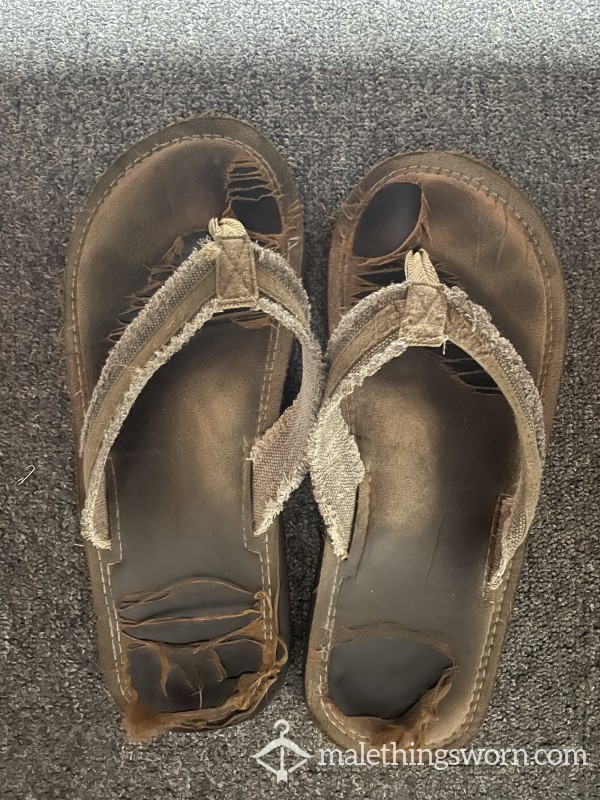 Lived-in And Worn Out Favorite Flip Flops - On Me Practically 24/7 For 1.5 Years photo