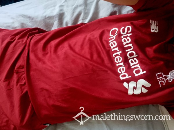 Very Cum Covered Liverpool Football Kit