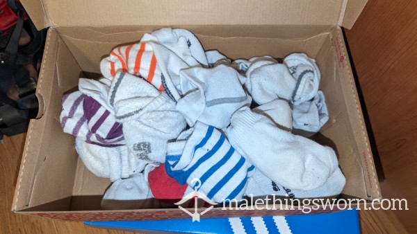 Unwashed And Well Worn Trainer Socks