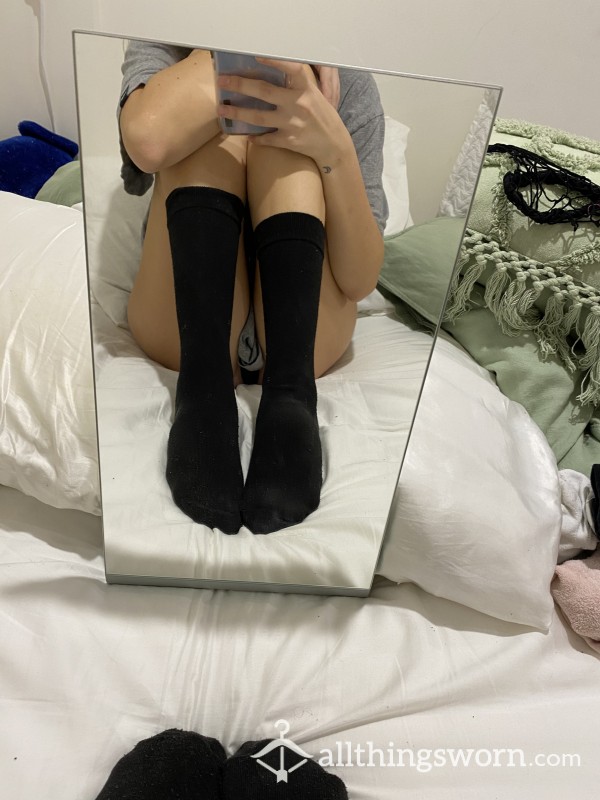 Long Black Socks 🖤 24hr Wear