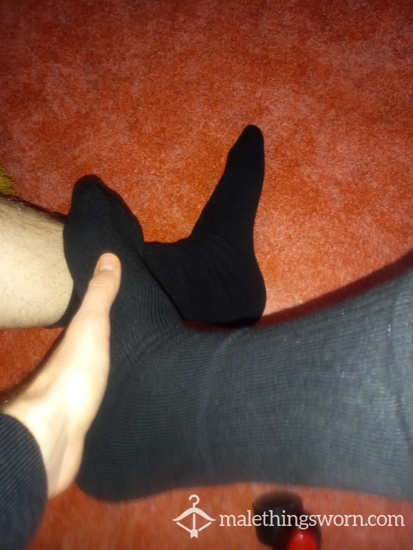 Long, Comfy Black Sport Socks!