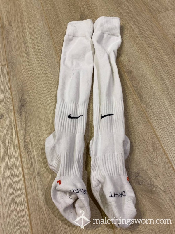 Long White Football/Soccer Socks From A REAL Player