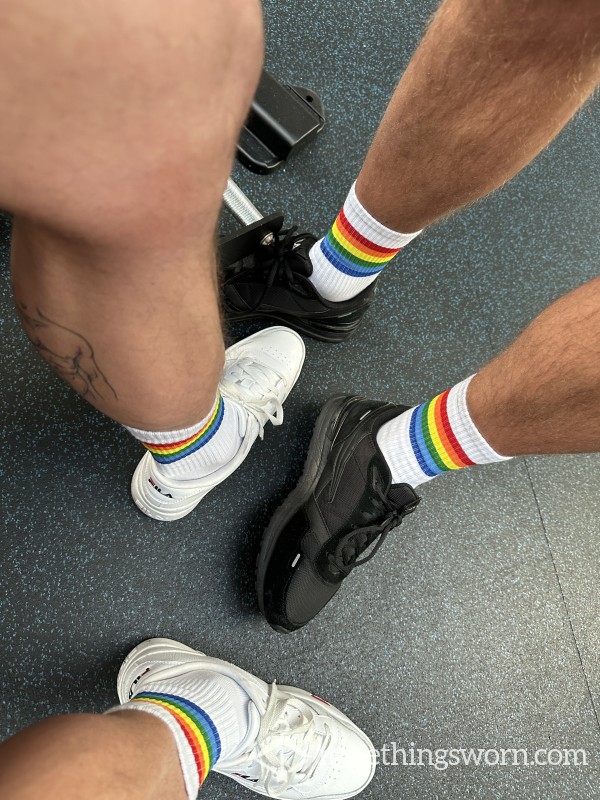 Look At Us In The Gym With These Sweaty Socks