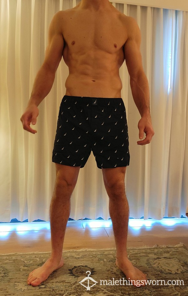 Loose Cotton Nautica Boxers, Worked Out In Hard - Free Shipping!
