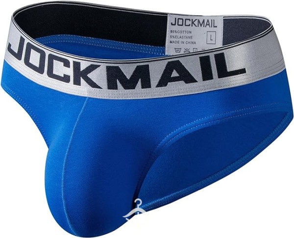 😰🥶Love Sexy Man-scent? Snag These BLUE Jockmail Low Rise Breathable Cotton Briefs - Including ONE Gym Session And 24 Hours Wear. 😰🥶