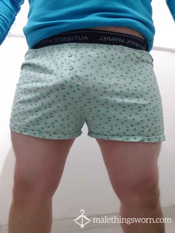 Made To Order Boxers - Green Cactus
