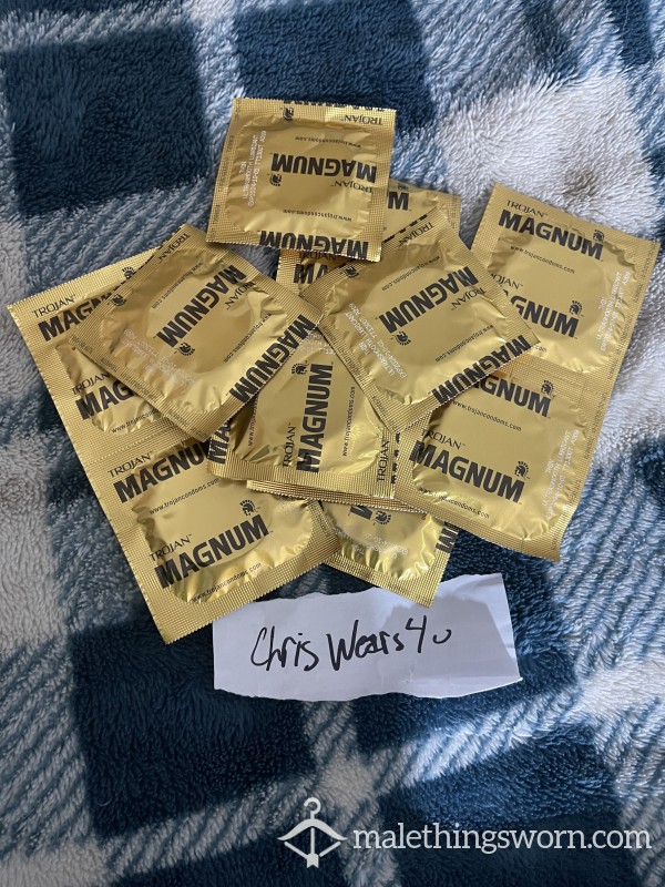 5 Magnum Condoms With Magnum Loads From My Magnum Dong - Dry Ice And Shipping Included