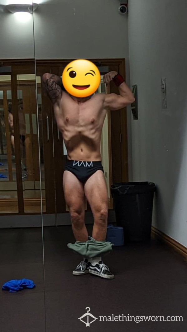 MAN Boxers Post Gym Unwashed And I Can Smother In Cum If Requested! Smother