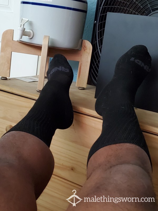 Manly Black Socks