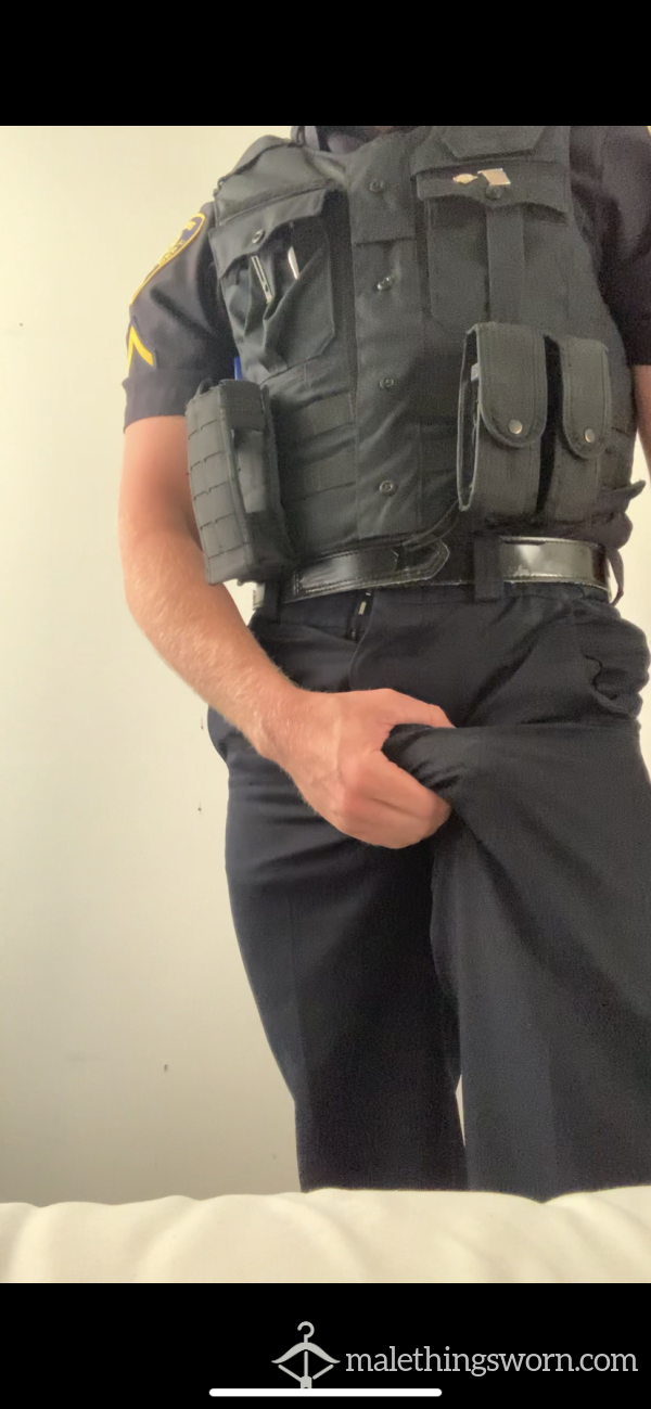 Massive Throbbing Cock In Police Uniform
