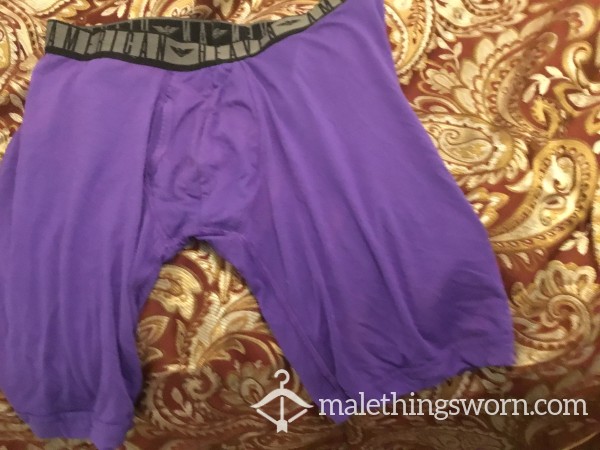 Mens American Heaven Large Purple Boxer Briefs/compression Shorts