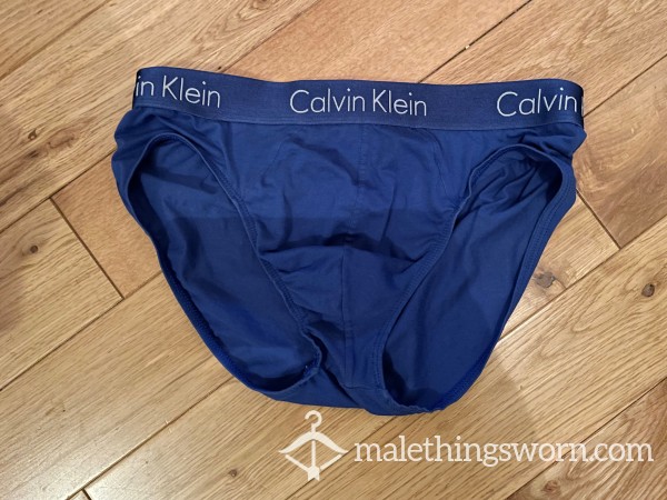 Men’s Calvin Klein Tight Fitting Blue Briefs (S) Ready To Be Customised For You!