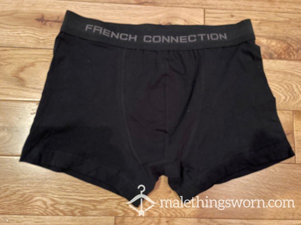 Men's French Connection Black Boxer Brief Trunks (M) Ready To Be Customised For You! photo