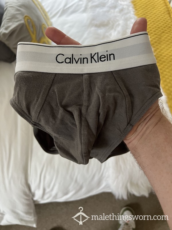 Men’s Grey Calvin Klein Briefs