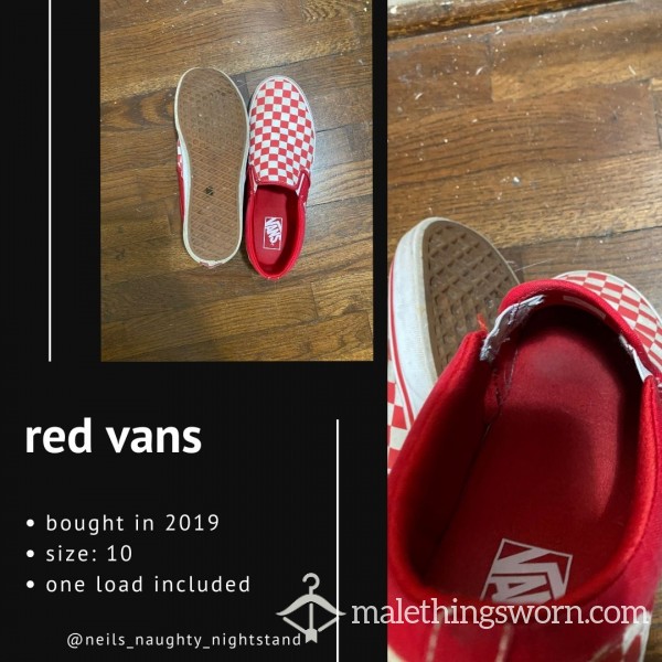 Men's Red Vans