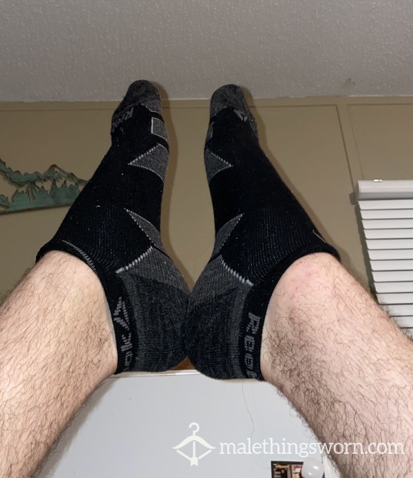 Men's Reebok Black And Grey Socks (Size 13)