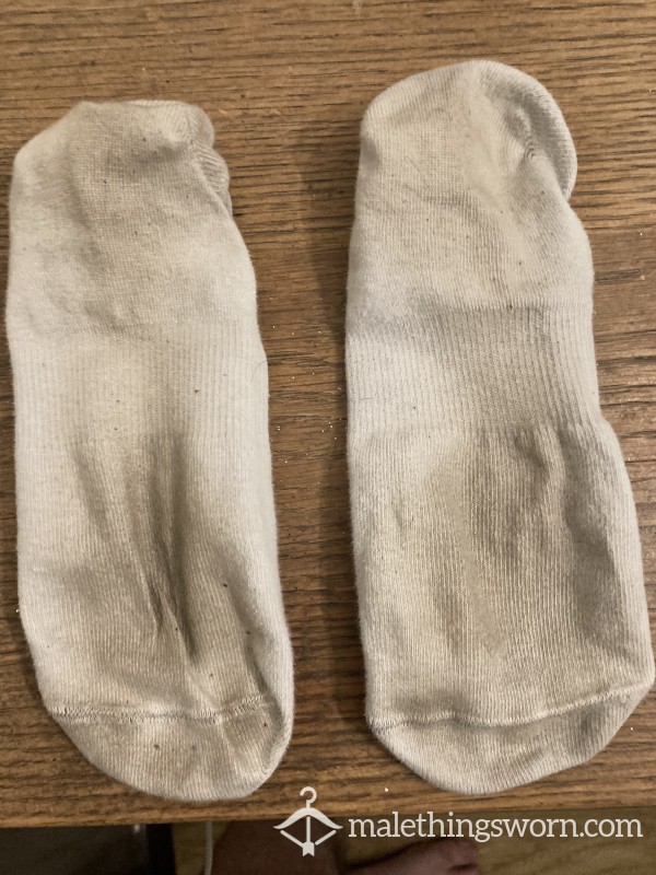 Men’s Sweaty Ankle Socks Worn To The Gym.